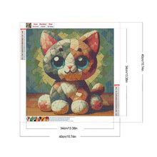 Load image into Gallery viewer, Diamond Painting - Full Round - Crocodile Cat (40*40CM)
