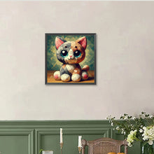 Load image into Gallery viewer, Diamond Painting - Full Round - Crocodile Cat (40*40CM)