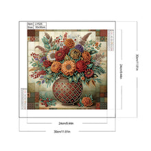Load image into Gallery viewer, Diamond Painting - Partial Special Shaped - Vintage Vase (30*30CM)