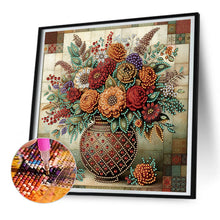Load image into Gallery viewer, Diamond Painting - Partial Special Shaped - Vintage Vase (30*30CM)