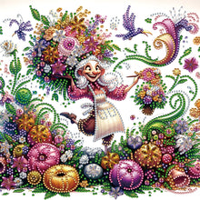 Load image into Gallery viewer, Diamond Painting - Partial Special Shaped - Optimistic Old Lady (30*30CM)