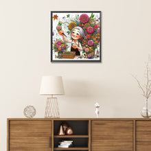 Load image into Gallery viewer, Diamond Painting - Partial Special Shaped - Optimistic Old Lady (30*30CM)