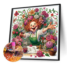 Load image into Gallery viewer, Diamond Painting - Partial Special Shaped - Optimistic Old Lady (30*30CM)