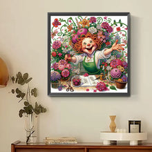 Load image into Gallery viewer, Diamond Painting - Partial Special Shaped - Optimistic Old Lady (30*30CM)