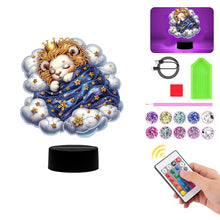 Load image into Gallery viewer, Acrylic Double Sided Animals Decorative DIY 5D Diamond Lamp for Adults Beginners