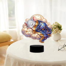 Load image into Gallery viewer, Acrylic Double Sided Animals Decorative DIY 5D Diamond Lamp for Adults Beginners