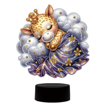 Load image into Gallery viewer, Acrylic Double Sided Animals Decorative DIY 5D Diamond Lamp for Adults Beginners