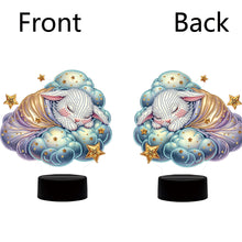 Load image into Gallery viewer, Acrylic Double Sided Animals Decorative DIY 5D Diamond Lamp for Adults Beginners