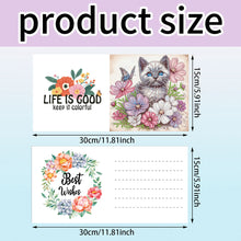 Load image into Gallery viewer, 6Pcs Animals DIY Diamond Painting Greeting Card Kit with Envelope for Friend