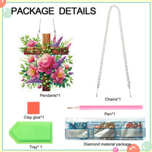 Load image into Gallery viewer, Acrylic Special Shaped Cross Flower Hanging Diamond Art Kits Bedroom Decoration