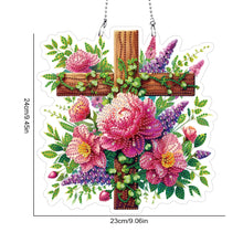 Load image into Gallery viewer, Acrylic Special Shaped Cross Flower Hanging Diamond Art Kits Bedroom Decoration
