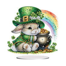 Load image into Gallery viewer, Acrylic Special Shape Bear Diamond Painting Desktop Decors for Home Office Decor