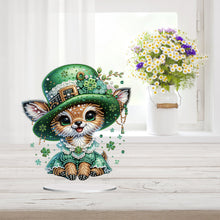 Load image into Gallery viewer, Acrylic Special Shape Bear Diamond Painting Desktop Decors for Home Office Decor