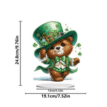 Load image into Gallery viewer, Acrylic Special Shape Bear Diamond Painting Desktop Decors for Home Office Decor