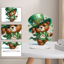 Load image into Gallery viewer, Acrylic Special Shape Bear Diamond Painting Desktop Decors for Home Office Decor