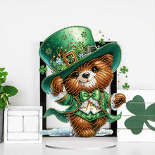 Load image into Gallery viewer, Acrylic Special Shape Bear Diamond Painting Desktop Decors for Home Office Decor
