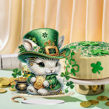 Load image into Gallery viewer, Acrylic Special Shape Bear Diamond Painting Desktop Decors for Home Office Decor