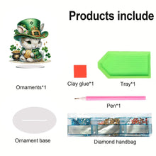 Load image into Gallery viewer, Acrylic Special Shape Bear Diamond Painting Desktop Decors for Home Office Decor