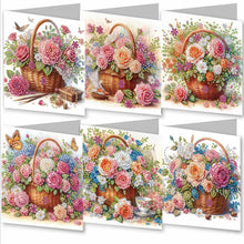 Load image into Gallery viewer, 6pcs Diamond Painting Greeting Cards DIY Diamond Art Cards Handmade Arts Crafts