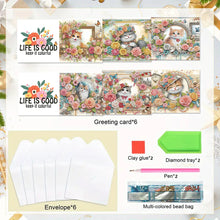 Load image into Gallery viewer, 6pcs Diamond Painting Greeting Cards DIY Diamond Art Cards Handmade Arts Crafts