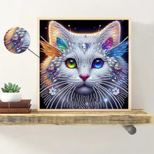 Load image into Gallery viewer, Diamond Painting - Partial Special Shaped - Cat Head (30*30CM)