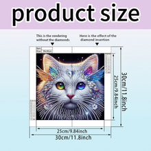 Load image into Gallery viewer, Diamond Painting - Partial Special Shaped - Cat Head (30*30CM)