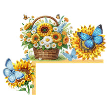 Load image into Gallery viewer, Butterfly Girl Flowers Diamond Art Door Right Angle Sign for Indoor Outdoor Wall