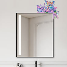 Load image into Gallery viewer, Butterfly Girl Flowers Diamond Art Door Right Angle Sign for Indoor Outdoor Wall