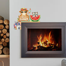 Load image into Gallery viewer, Butterfly Girl Flowers Diamond Art Door Right Angle Sign for Indoor Outdoor Wall