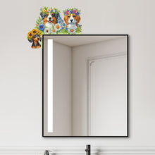 Load image into Gallery viewer, Butterfly Girl Flowers Diamond Art Door Right Angle Sign for Indoor Outdoor Wall