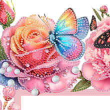 Load image into Gallery viewer, Butterfly Girl Flowers Diamond Art Door Right Angle Sign for Indoor Outdoor Wall