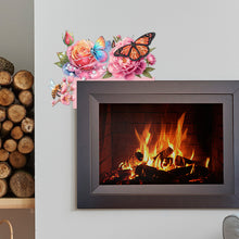 Load image into Gallery viewer, Butterfly Girl Flowers Diamond Art Door Right Angle Sign for Indoor Outdoor Wall