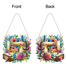 Load image into Gallery viewer, 2 Pcs Sewing Machine Diamond Art Hanging Pendant Diamond Painting Home Decor
