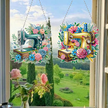 Load image into Gallery viewer, 2 Pcs Sewing Machine Diamond Art Hanging Pendant Diamond Painting Home Decor