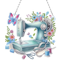 Load image into Gallery viewer, 2 Pcs Sewing Machine Diamond Art Hanging Pendant Diamond Painting Home Decor