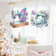 Load image into Gallery viewer, 2 Pcs Sewing Machine Diamond Art Hanging Pendant Diamond Painting Home Decor