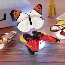 Load image into Gallery viewer, 6Pcs Butterfly DIY Diamond Painting Decorative Stickers Set with Light DIY Gifts
