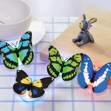 Load image into Gallery viewer, 6Pcs Butterfly DIY Diamond Painting Decorative Stickers Set with Light DIY Gifts