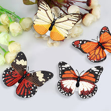 Load image into Gallery viewer, 6Pcs Butterfly DIY Diamond Painting Decorative Stickers Set with Light DIY Gifts