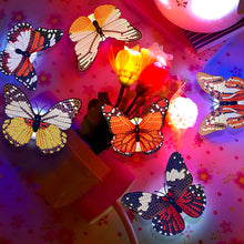 Load image into Gallery viewer, 6Pcs Butterfly DIY Diamond Painting Decorative Stickers Set with Light DIY Gifts