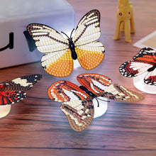 Load image into Gallery viewer, 6Pcs Butterfly DIY Diamond Painting Decorative Stickers Set with Light DIY Gifts