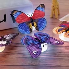 Load image into Gallery viewer, 6Pcs Butterfly DIY Diamond Painting Decorative Stickers Set with Light DIY Gifts