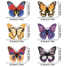 Load image into Gallery viewer, 6Pcs Butterfly DIY Diamond Painting Decorative Stickers Set with Light DIY Gifts