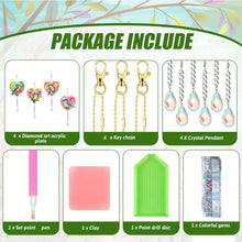 Load image into Gallery viewer, 4Pcs Acrylic Love Flower Hummingbird Diamond Art Painting Suncatchers Home Decor