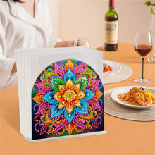 Load image into Gallery viewer, Acrylic DIY 5D Diamond Art Painting Napkin Holder Set Diamond Art Napkin Stand