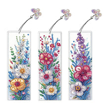 Load image into Gallery viewer, 3Pcs Special Shape Cactus Diamond Art Bookmark with Pendant for Adults Beginners