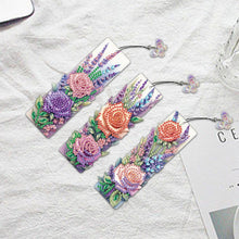 Load image into Gallery viewer, 3Pcs Special Shape Cactus Diamond Art Bookmark with Pendant for Adults Beginners