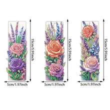Load image into Gallery viewer, 3Pcs Special Shape Cactus Diamond Art Bookmark with Pendant for Adults Beginners