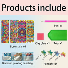 Load image into Gallery viewer, 3Pcs Special Shape Cactus Diamond Art Bookmark with Pendant for Adults Beginners