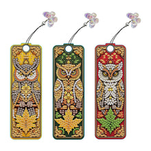 Load image into Gallery viewer, 3Pcs Special Shape Cactus Diamond Art Bookmark with Pendant for Adults Beginners